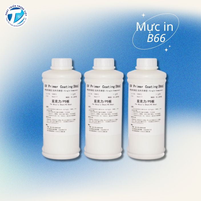 B66 - Dung dịch phủ UV cho kim loại